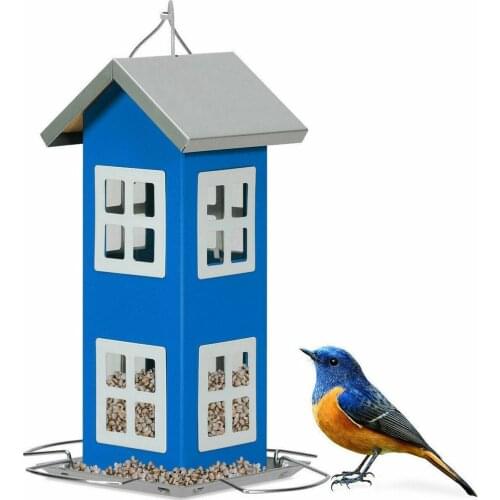 Wild Bird Feeder Garden Outdoor Decoration Mental Hanging Pajaros Comederos Bird House Feeder Outside Garten Decor