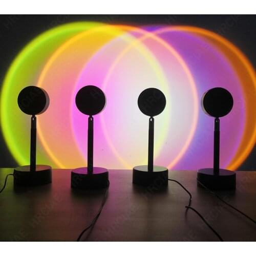 Sunset red sunset light net red Photography Photo lamp, sun falling light, LED rainbow light projection sunset projection lamp