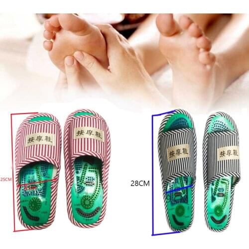 Acupuncture Foot Massage Slippers Health Shoe Shiatsu Magnetic Sandals Acupuncture Healthy Feet Care Massager Magnet Shoes