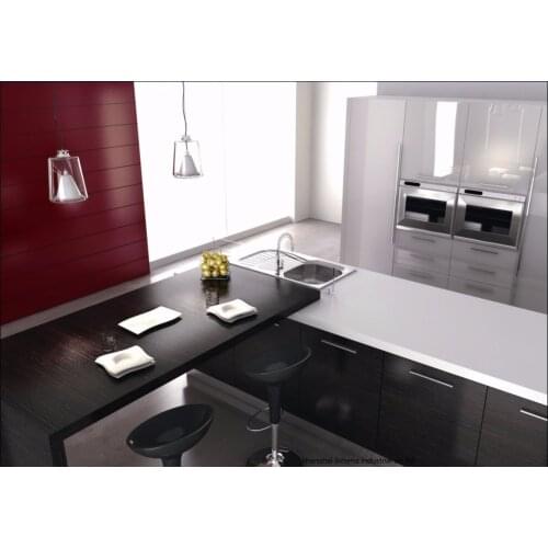 Melamine/mfc kitchen cabinets(LH-ME029)