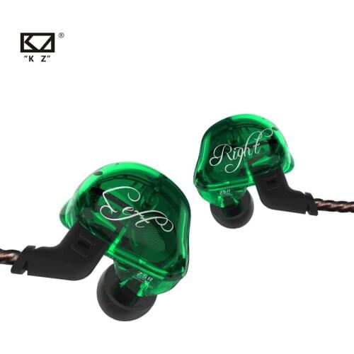 KZ ZSR In Ear Earphones Armature & Dynamic Hybrid Headset Hifi Bass Noise Cancelling Earpiece For Phone Music Z1 S2 ZAX ZSX EDX