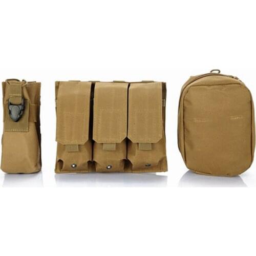 Molle Cycling water bottle waist pouches Travel Men Women Modular Hiking magazine bag