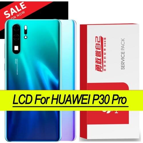 Original Repair Parts Back Housing for HUAWEI P30 Pro Back Cover Battery Glass with Camera Lens adhesive Sticker
