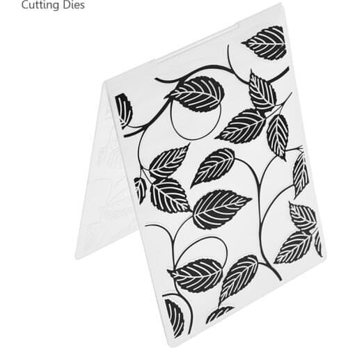 Leaves Branches Embossing Folder Plastic Template For Scrapbook DIY Handmade Scrapbooking Album Cards Making Tool Gifts