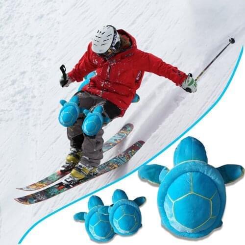 Cartoon Plush Ski Knee Pads, Anti-fall Childrens Adult Protective Gear Cartoon Plush Geometric Sofa Cushion Cover Printed Throw