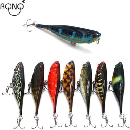 RQNQ 9.9cm 9.9g Luya baits artificial painted water surface pencil baits lifelike biomimetic baits