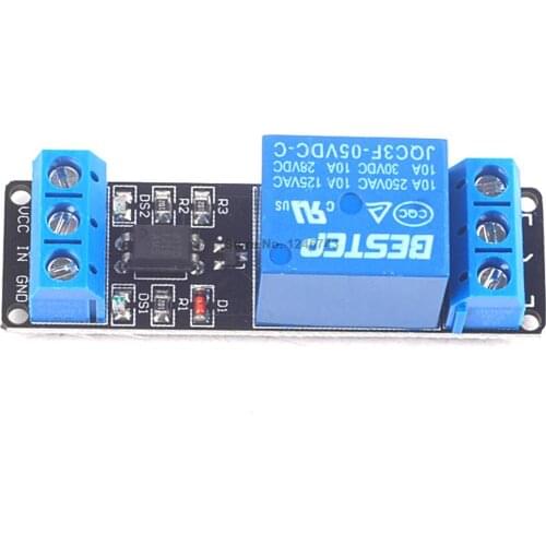 5pcs Black 1channel 5V relay module For Arduino PIC AVR DSP ARM