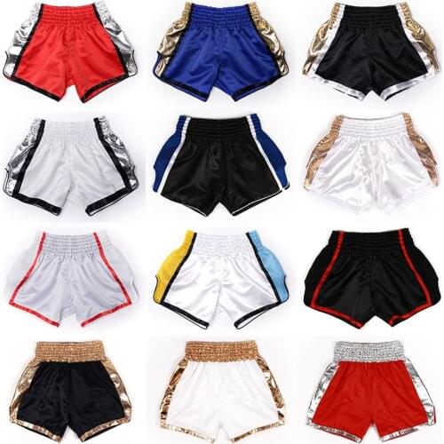 MMA Kids Men Women Muay Thai Boxing Shorts Quick Dry Kickboxing Fight Short Pants Kick Boxing Bjj Fitness Grappling Sanda Trunks
