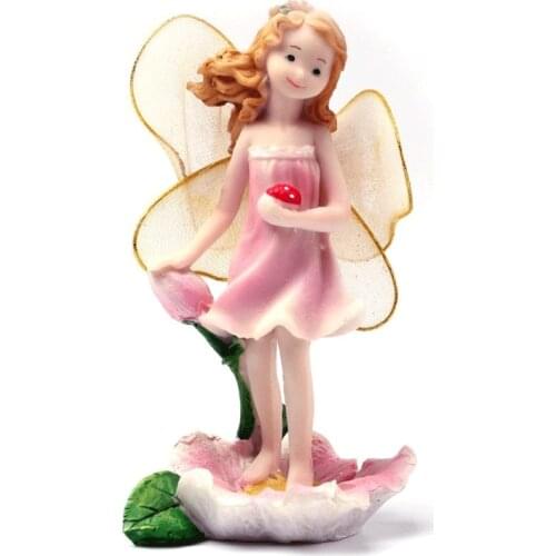 Miniatures Fairy Garden Ornament Decorations Flower Angels Resin Crafts Mini Garden Micro Landscapes Dollhouse Bonsai Figurine