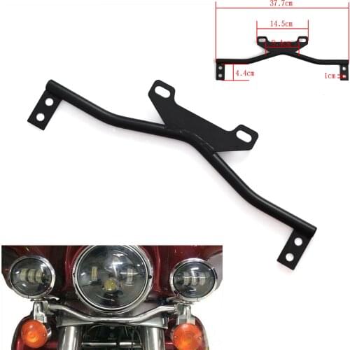 Steel Motorcycle Turn Signals Fog Spot Light Mount Bar Auxiliary Light Bracket For Harley Honda Suzuki Yamaha Touring Cruiser