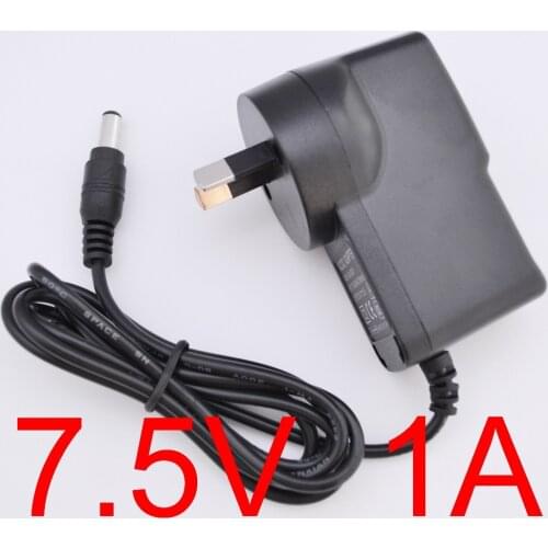 1PCS New 7.5V1A AC 100V-240V Converter Switching power adapter DC 7.5V 1A 1000mA Supply AU Plug DC 5.5mm x 2.1mm