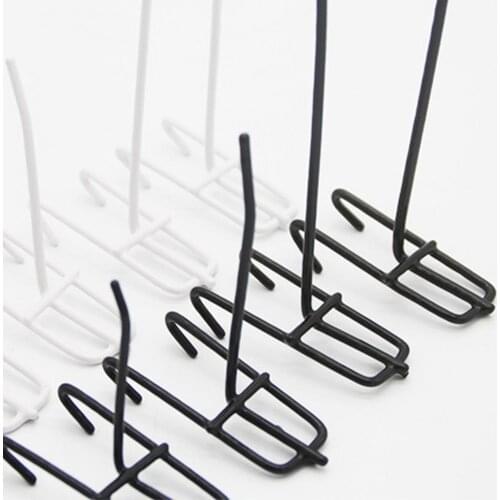 10Pcs Hooks Wear-resistant Removable Metal Stable Mesh Panel Hangers for Home