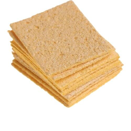 10pcs Cleaning Sponge Yellow 35mm* 50mm Soldering Iron Solder Tip Welding