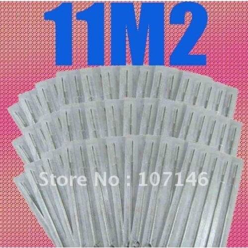 100x 11M2 Professional Tattoo Needles Sterilized Tattoo Gun Needles Double Stack Magnum Needle Kits Tattooing Supply