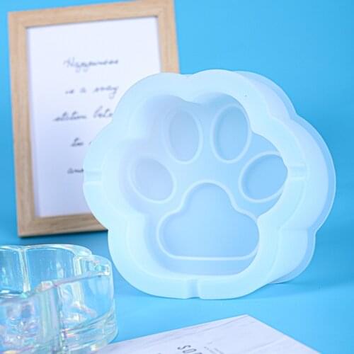 16CM Large Cat Claw Ashtray Silicone Molds UV Epoxy Resin Mould For DIY Crafts Home Making Decoration Supplies