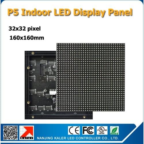 160x160mm 32x32pixel 1/8scan P5 rgb full color led module panel 3528SMD indoor full color P5 indoor led display panel pantalla
