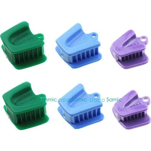 6pcs Dental Mouth Prop Bite Block Cushion Dental Supply Opener Retractor Medium Large + Medium + Small