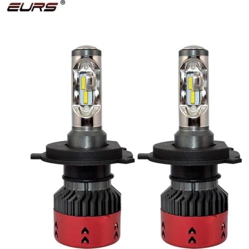 EURS H4 Hi/Lo LED H7 Car Headlight H11 H8 H13 HB3 HB4 9007 H15 H16 5202 PSX24W D1 9600lm 6000K V6 Auto Headlamp Fog Light Bulbs