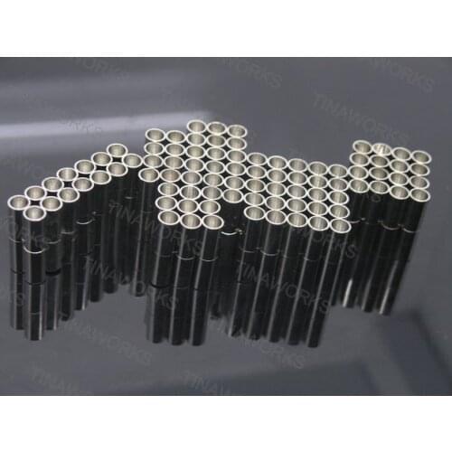 Free Shipping 40 Sets Strong Silver Tone Brass Jewelry Magnetic Tube Clasp End Cap Dia. 4mm