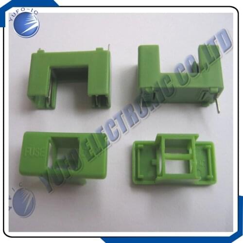 Free Shipping One Lot 30 pcs PTF-7 DIP Fuse Holder 6.3A 250V Used for 5x20 Green Color