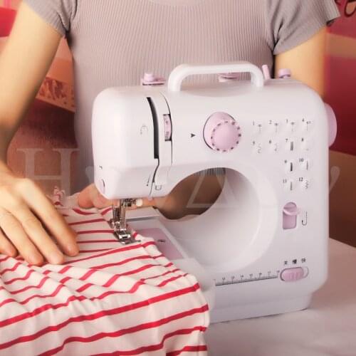 Household thick electric sewing machine portable desktop electric seaming multifunction with light 505A sewing machine