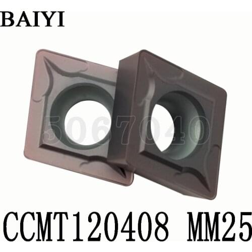 CCMT120408 MM25 Carbide insert cutter external metal turning tools CNC machine turning tools accessories blade ccmt 120408
