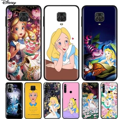 Silicone Cover Princess Alice Disney For Xiaomi Redmi Note 10 10S 9 9C 9S Pro Max 9T 8T 8 7 6 5 Pro 5A 4X 4 Phone Case