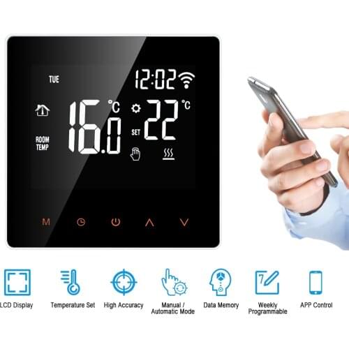 Digital Wifi Heating Thermostat Programmable Wall-mounted Wireless Temperature Control Water Heating Temperature Controller