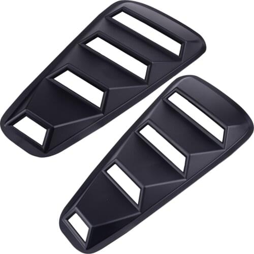 CITALL ABS 1 Pair 1/4 Quarter Side Window Louvers Scoop Cover Vent Fit for Ford Mustang 2005-2008 2009 2010 2011 2012 2013 2014
