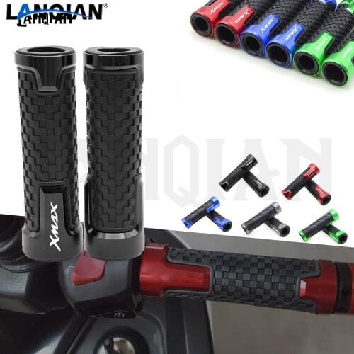 For Yamaha XMAX 300 125 250 400 Motorcycle Handle Grip 7/8''22mm CNC Handlebar Grips XMAX300 250 125 XMAX LOGO Accessories
