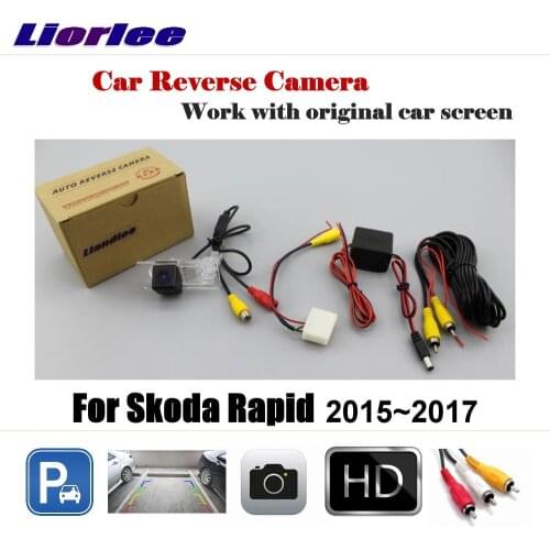 For Skoda Rapid 2015~2017 Screen / Car Rear View Rearview Camera Back Backup Reverse Parking CAM