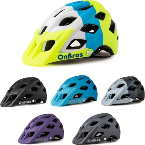 Mountain Cycling Helmet With Visor Mtb Bike Red Road Bicycle Helmet Men Outdoor Sport Skateboard Cap Rudis Foxe Size 56~61cm D