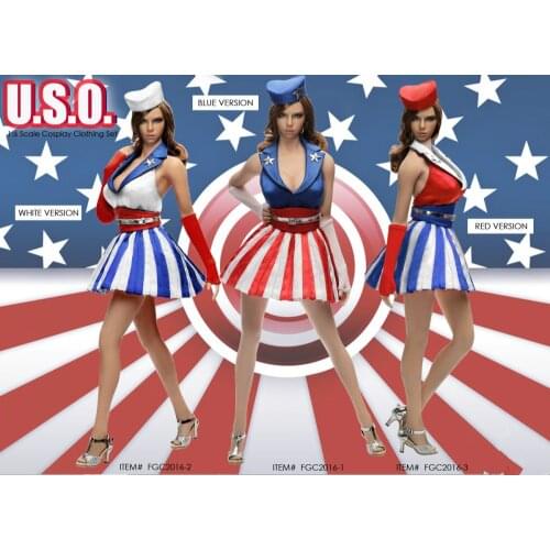 Flirty Girl 1/6 U.S.O Cosplay Clothing Set 1:6 HYDRA FGC2016-4 BLACK (HYDRA) Suit Set for 12"Collectible Action Figure DIY