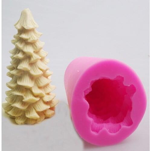 Luyou 3D Christmas tree cake trumpet silicone soap mold fondant cake baking tool cake decoration tools FM1415