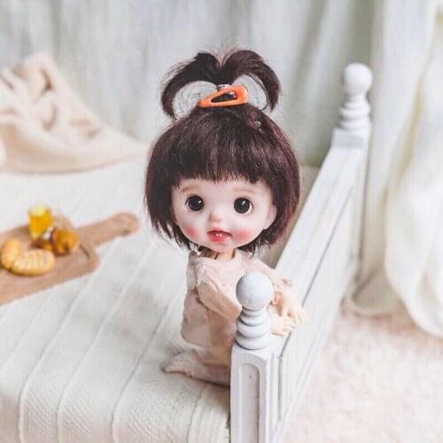 16cm Doll Ob11 Mini Baby Girl Lovely White Body 13 Joint Body Cute BJD Doll without Makeup