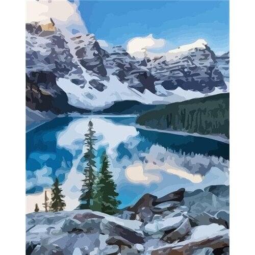 《Far north》 picture painting by numbers home decor birthday present quadros decorativos