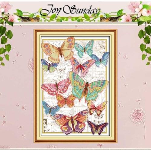Butterflies fly freely counted Cross Stitch 11CT 14CT Cross Stitch Set Wholesale DIY Cross-stitch Kit Embroidery Needlework