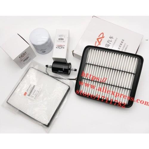 4pcs/set Filter Set For Chery Tiggo 481/484 Engine Air Filter&Fuel Filter&Oil Filter&Carbin Filter T11 Filter Kit