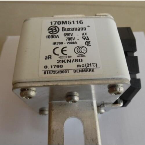 Fuses: 170M5267 1100A 690V / 170M5118 1250A 690V aR