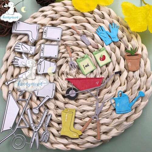 Bunnymoon Working tools Metal Cutting Dies 3D DIY Scrapbooking Carbon Sharp Craft Die Photo Invitation Cards Decoration