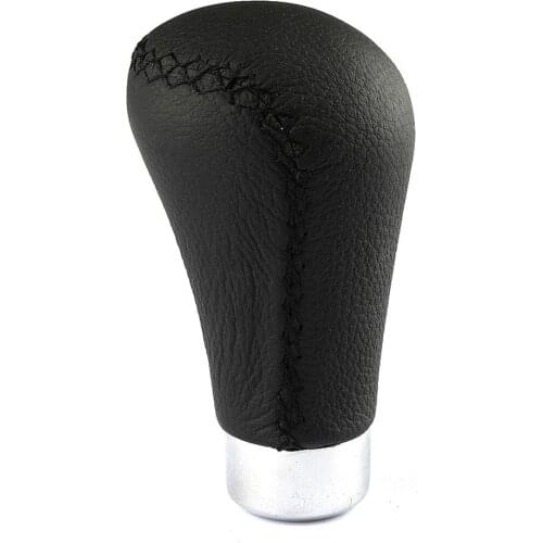 Gear Shift Knob Car Truck Leather Anti Slip Shifter Lever Handle Shift Leather Red Line Wave Club Head