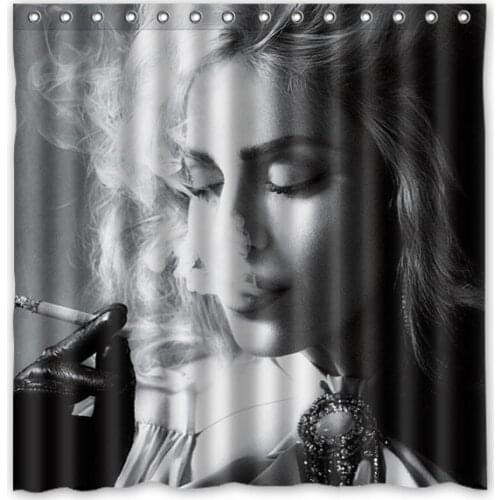 Madonna Shower Curtain Waterproof Moldproof Polyester Fabric Bath Curtain Drop Ship Bathroom Decor 180*180cm