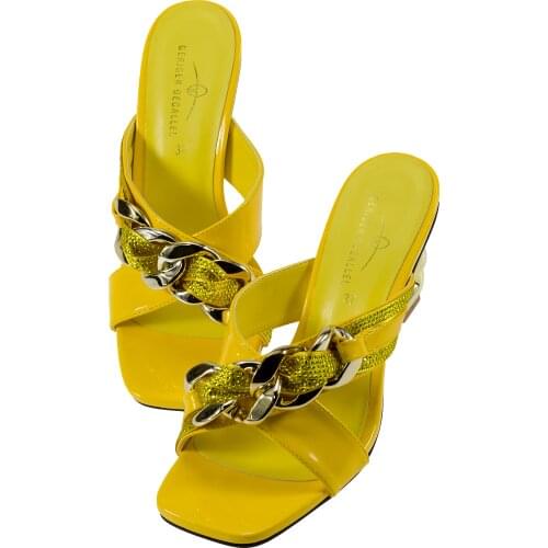 Girls Unique Designer Heels Women Shoes 823-3 Square Heels Female Footwear Summer Heels Leather Sandals Women Sexy Dress Heels