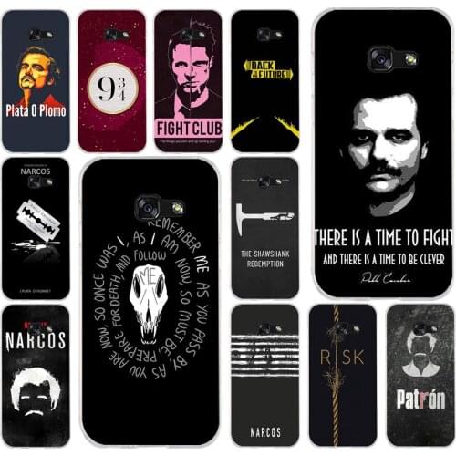012FG Narcos Soft Silicone Tpu Cover phone Case for Samsung a3 2016 a5 2017 a6 plus a7 a8 2018 s6 7 8 9