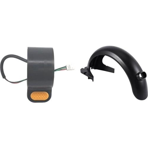 1 Pcs Rear Mudguard Tyre Splash Guard Replacements & 1 Pcs Hoverboard Throttle Booster Accelerator