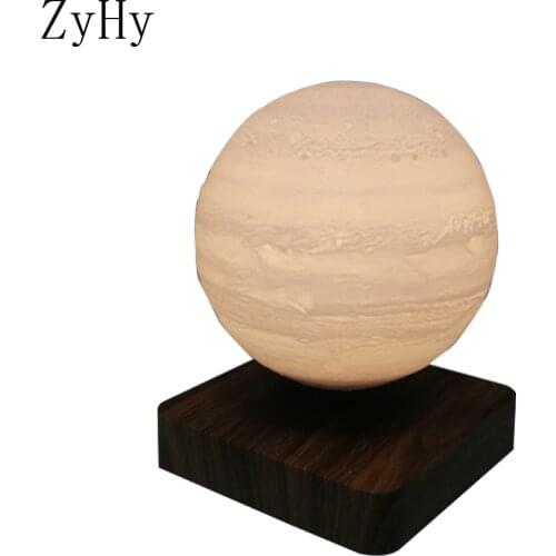 2020 Creative Birthday Gift Floating Jupiter Lamp 3D Smart Magnetic Levitation LED Night Light Home Decoration Accessories