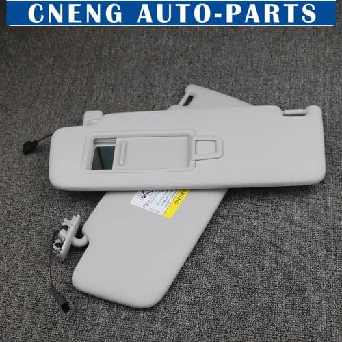 5GG857551 Gray Front Sun Visor Panel With Makeup Mirror For VW Golf 7 SportsVan Jetta MK7 T-Cross Passat B8 CC E-Golf T-Roc