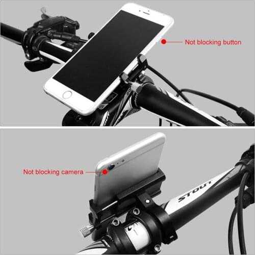 Aluminum Bicycle Phone Holder For 3.5-6.2 inch Smartphones Universal Bike Phone Mount Holder Handlebar For iPhone Samsung Huawei
