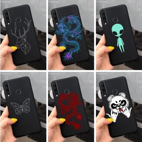For Huawei Y6P Case Y5P Y7P 2020 Cool Fashion Black Silicone Soft TPU Phone Cases Back Cover For Huawei Y6p Y7p Y5p Bumper Coque
