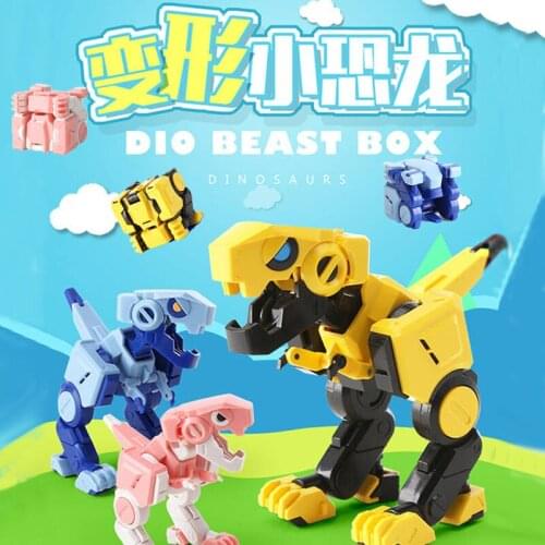 DDeformable Dinosaur Toy Assembly Robot Transformation Deformation Robot Toy Action Figures Toys Christmas Gifts